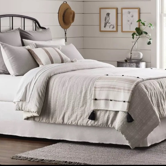 Hearth & Hand Bedding Hearth Hand With Magnolia Gray Linen Blend